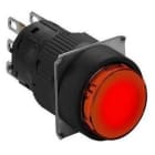 Schneider Electric - Pulsador redondo enclavamiento luminoso rojo 24V 1 NA/NC