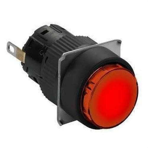 Schneider Electric - Luz piloto redondo ø16 - ip65 - rojo - integrante 24vdcpolarised led - conector