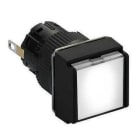 Schneider Electric - Piloto luminoso cuadrado blanco ø16 - led integrado - 24 v - conector