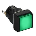 Schneider Electric - Piloto cuadrado verde LED 24V