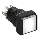 Schneider Electric - Pulsador cuadrado luminoso blanco 24V 2 NA/NC