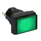 Schneider Electric - Luz piloto rectangular Ø16 IP65 verde - LED integrado, 24 V CC, conector polarizado