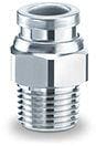 SMC - KQB2H12-03S  RACOR METÁLICO RECTO MACHO HEXAGONAL  Ø12 RC 3/8