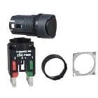 Schneider Electric - Pulsador luminoso 16 rasante impulsor 1 NA/CC negro redondo