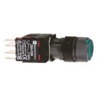 Schneider Electric - Pulsador luminoso 16 rasante impulsor 1 NA/CC verde redondo