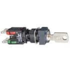 Schneider Electric - Selector llave 200 cuadrado ø 16 - 3 posiciones fijas - 1na+1nc
