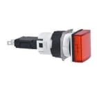 Schneider Electric - Piloto luminoso cuadrado rojo ø 16 - led integrado - 24 v - conector