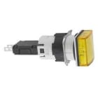 Schneider Electric - Piloto luminoso cuadrado amarillo ø 16 - led integrado - 24 v - conector
