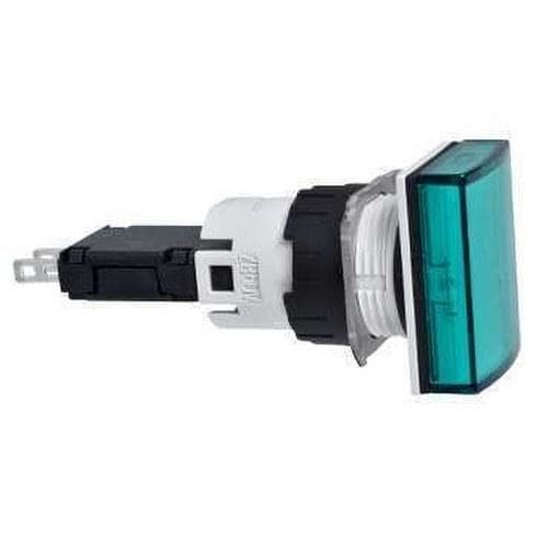 Schneider Electric - Piloto luminoso rectangular verde ø 16 - led integrado - 24 v - conector