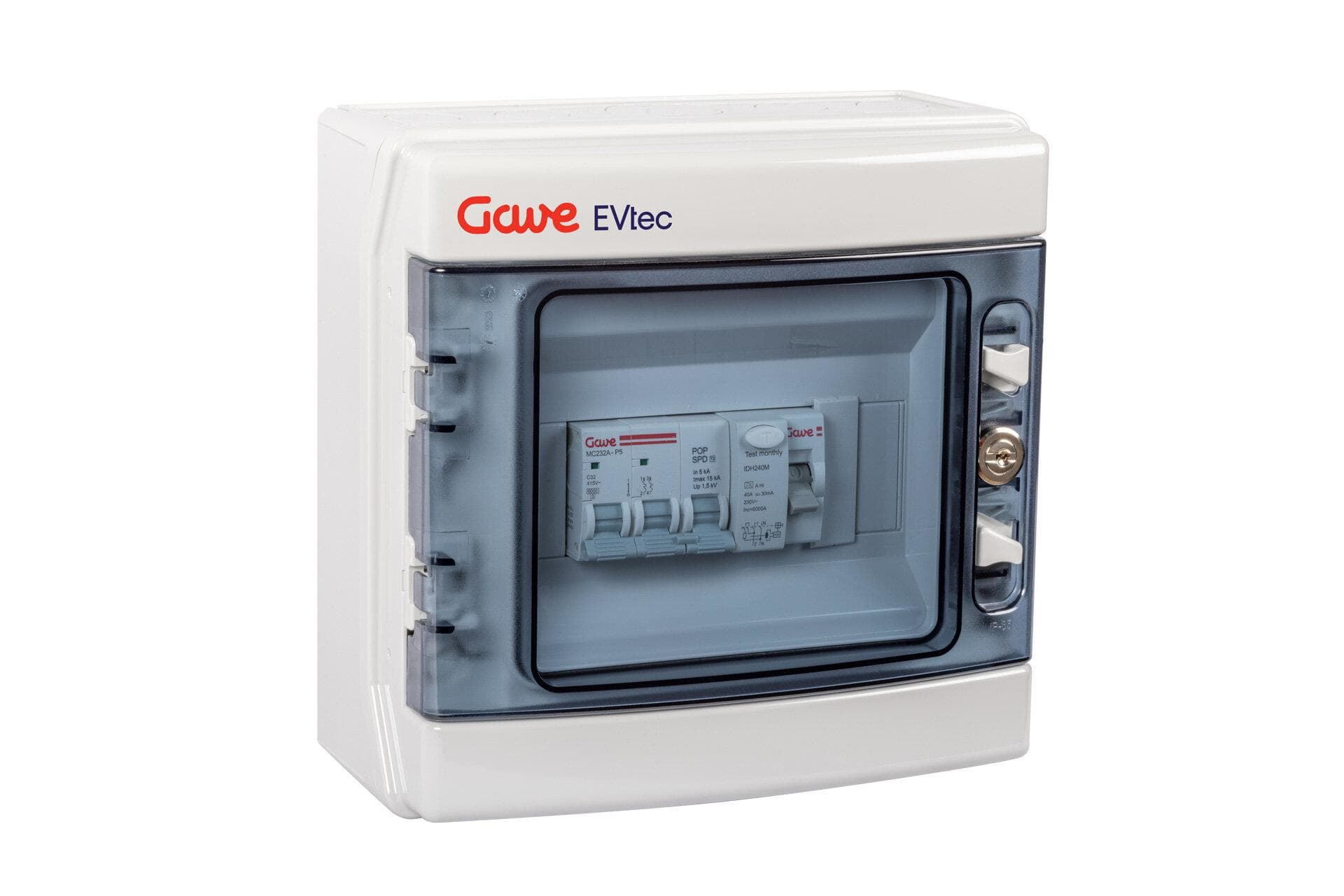 GAVE - CAJA MODULAR PROTECCION RECARGA VE 1P+N 20A CON PROTECTOR SOBRETENSION PERMANENTE Y TRANSITORIA