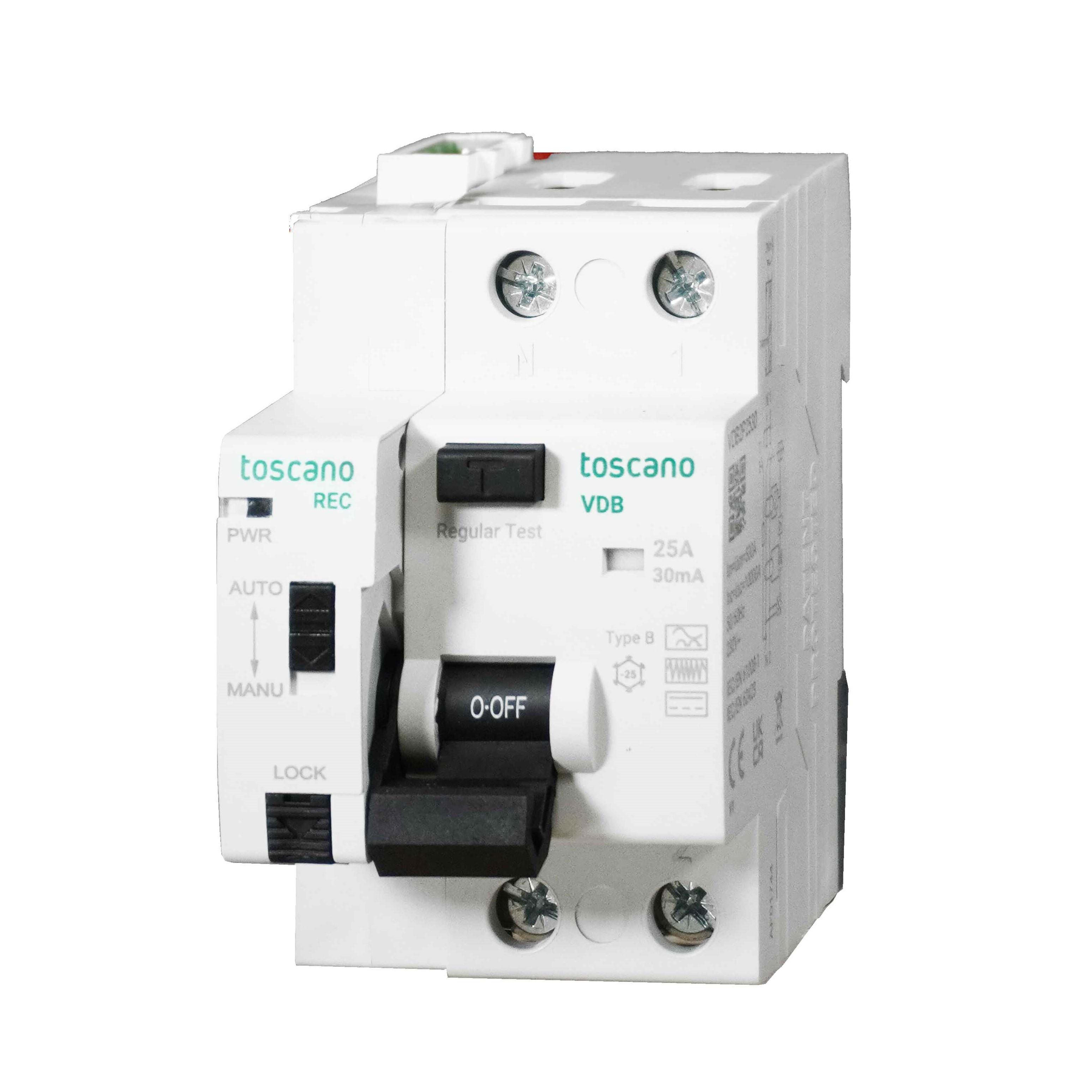 TOSCANO - DIF.2P,10KA,40A,30MA,MEC.RME.AUT.