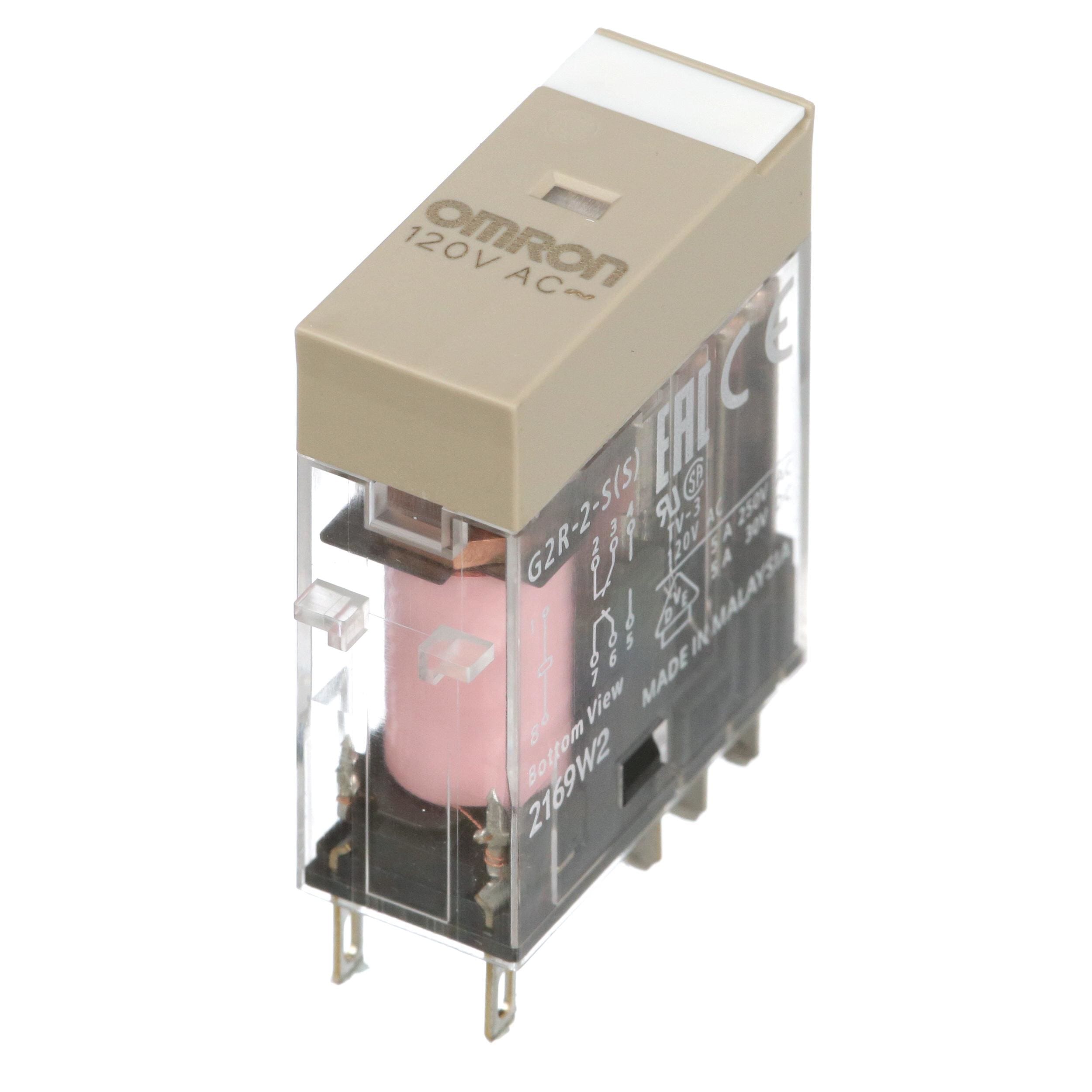OMRON - G2R-2-S 120VAC (S)  RELÉ DPDT G2R-2-S 120V AC (S)