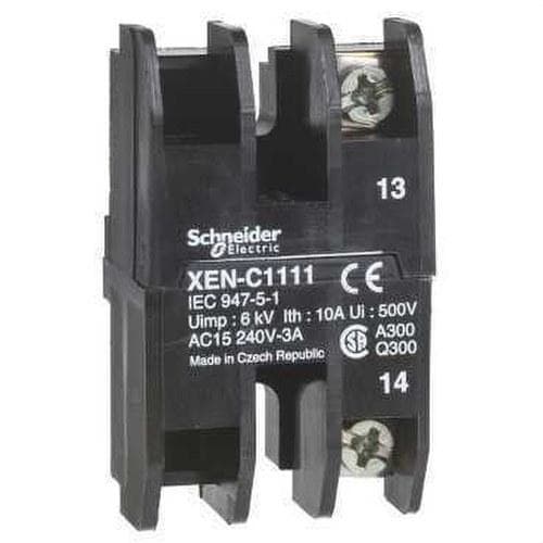 Schneider Electric - Bloque de contacto ruptura lenta 1 NA montaje frontal centros 30/40mm