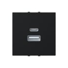 NIESSEN - CARGADOR USB TIPO A+C 10,5W ZENIT FLOWPACK NT ·