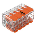WAGO - borna de conexión con palancas;para cualquier tipo de conductor;máx. 4mm²;transparente