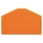 WAGO - Placa final e intermedia;espesor 2,5 mm;naranja