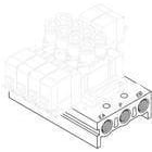 SMC - SS5Y5-41-08-01F-Q  BASE PARA 8 ESTACIONES, ELECTROVÁLVULAS DE 5 VÍAS, SY5000
