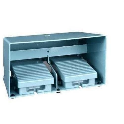 Schneider Electric - Pedal doble con cubierta metálico azul 4 NC+4 NA