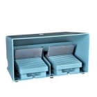 Schneider Electric - Pedal doble con cubierta metálico azul 2 NC+2 NA