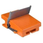 Schneider Electric - Interruptor pedal metálico con 1 posición 1 CC+CA naranja