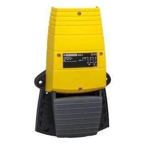 Schneider Electric - Conmutador pedal sencillo sin cubierta plástico amarillo 1 NC+1 NA