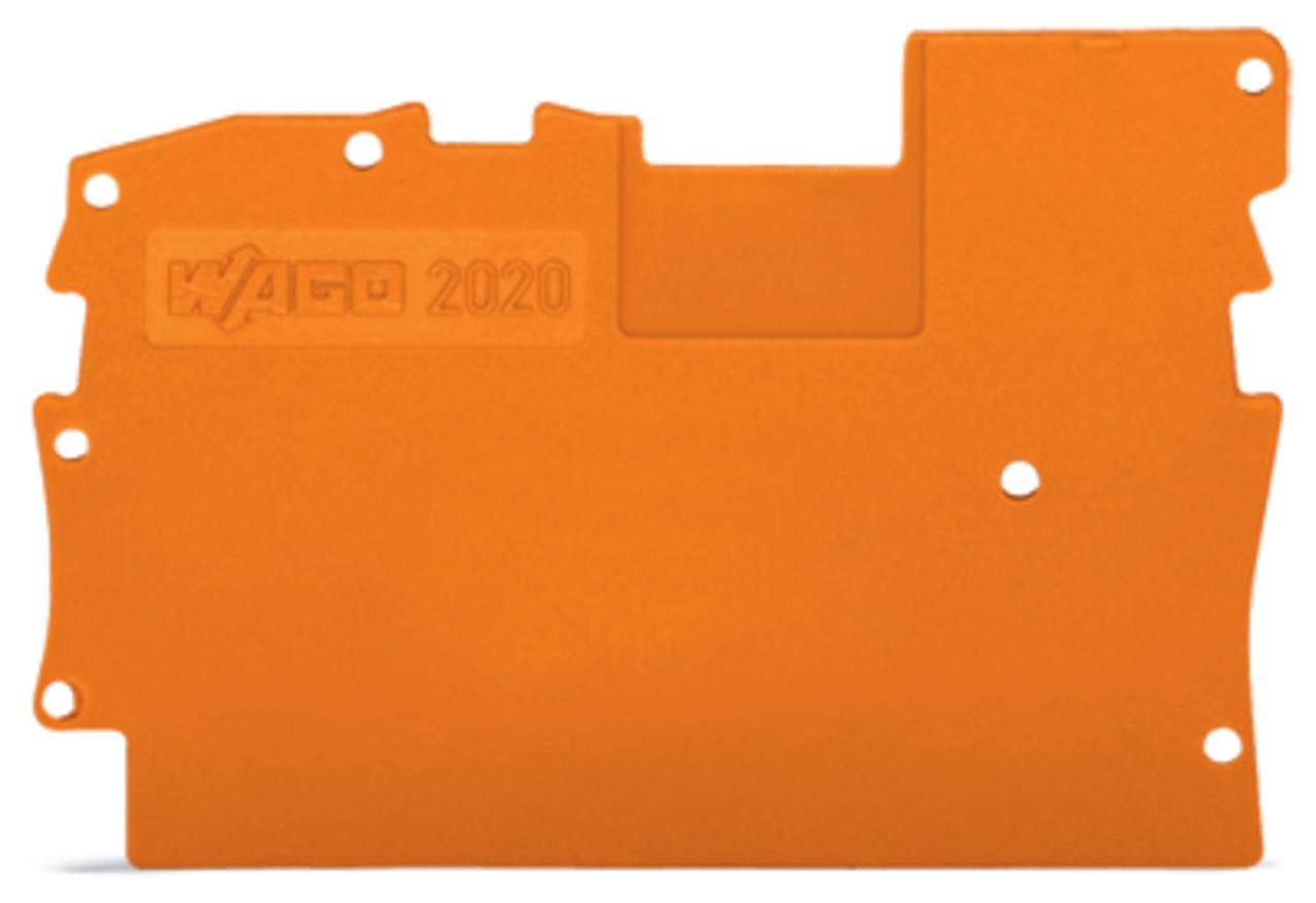 WAGO - Placa final e intermedia;espesor 1 mm;naranja
