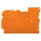 WAGO - Placa final e intermedia;espesor 1 mm;naranja