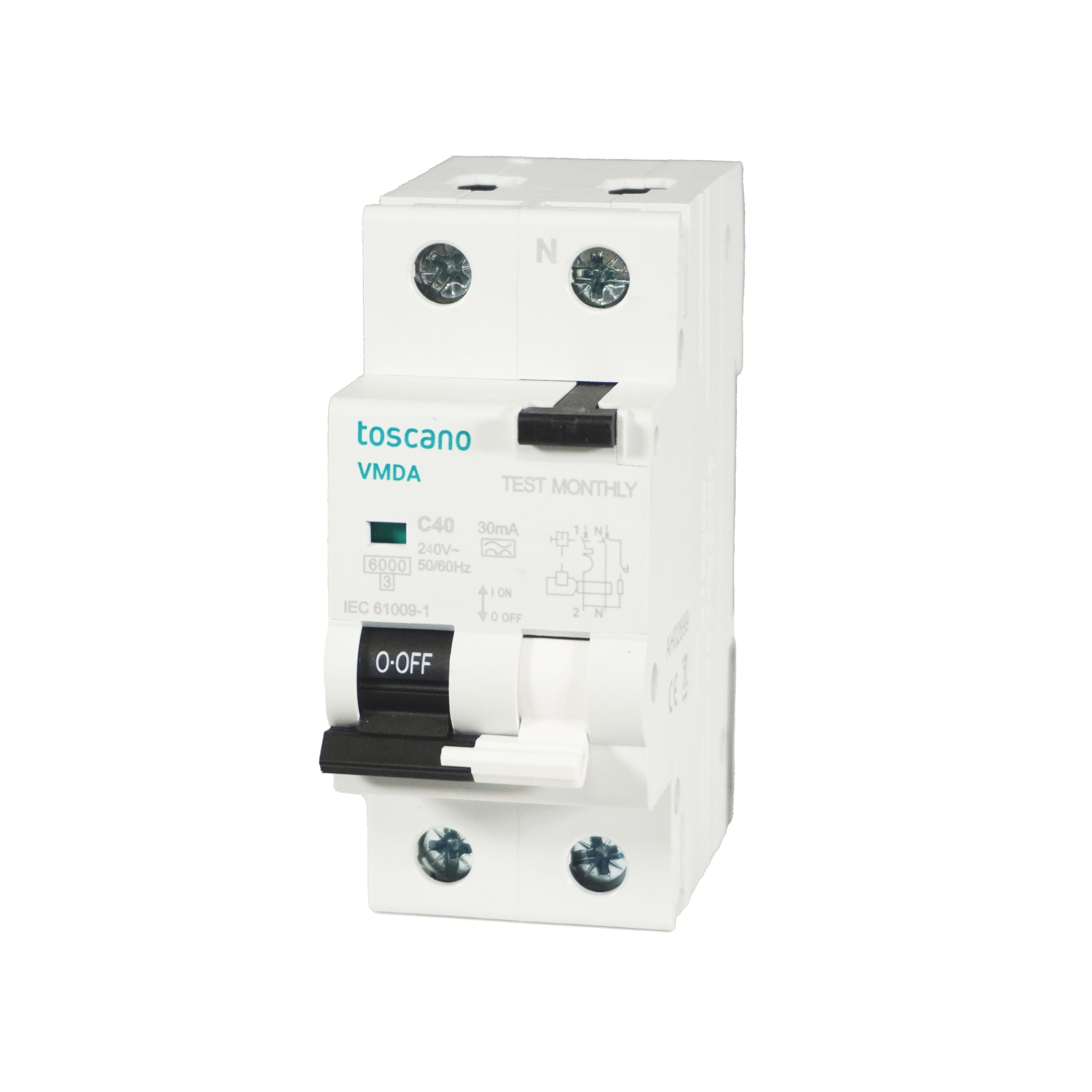 TOSCANO - MAGNETOT.DIF.RCBO 1P+N 10A 30MA,CV.C