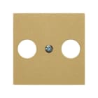 SIMON - Tapa para toma de señal R-TV+SAT oro Simon 270