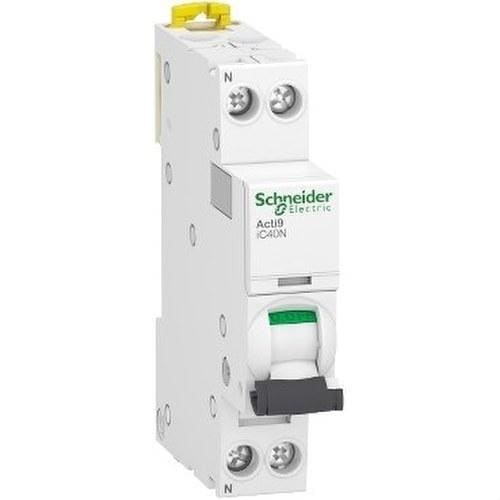 Schneider Electric - Interruptor automático en miniatura ACTI 9 IC40N 1PN D 10A 6000A/10kA