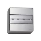 DAISALUX - Proyector autónomo de emergencia Atria N22 A evacuación techo/pared gris oscuro metalizado, gris plata