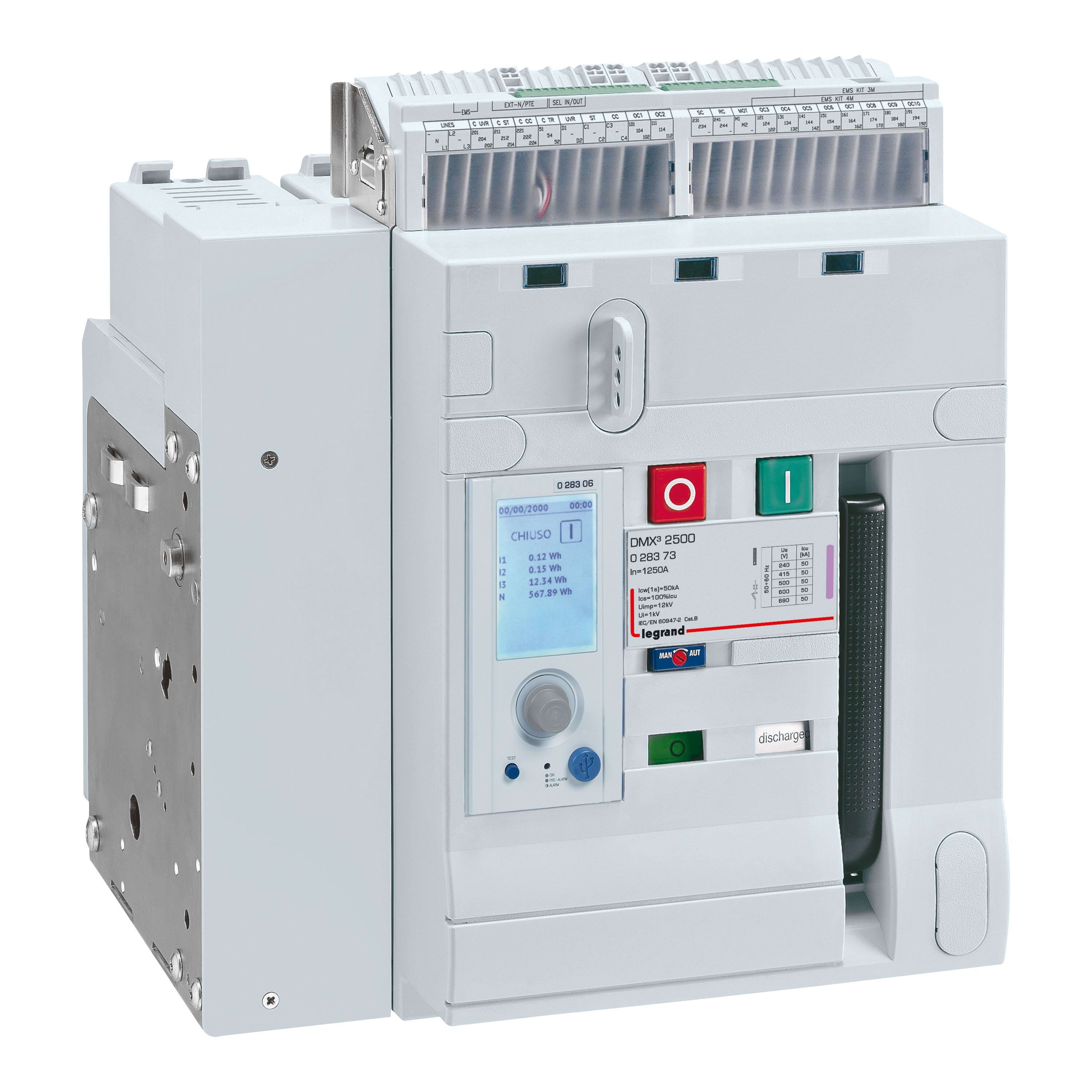 LEGRAND - DMX³ 2500 MPX10 50KA F 4P1250A