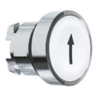Schneider Electric - Cabeza pulsador diámetro 22 rasante blanco flecha negro embellecedor metálico