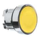 Schneider Electric - Cabeza pulsador diámetro 22 rasante sin placa amarillo embellecedor metálico
