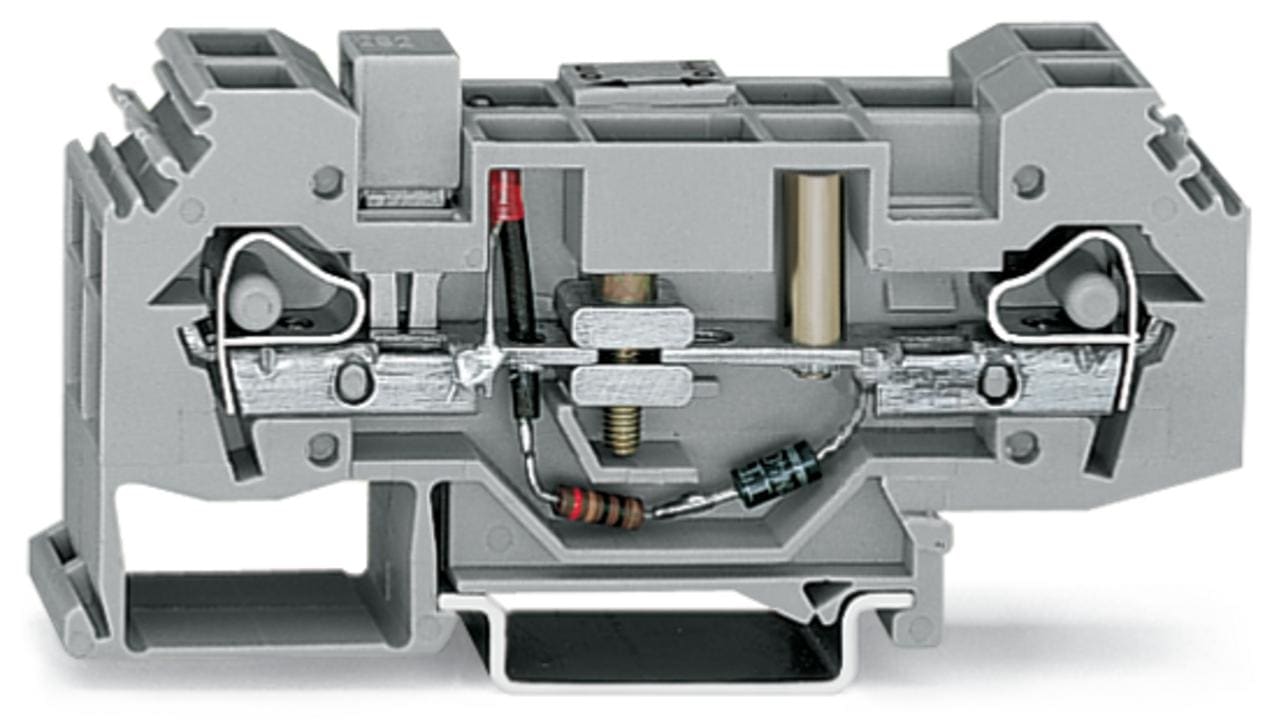 WAGO - Borna seccionable de conductor de tierra;24 V;6 mm²;gris