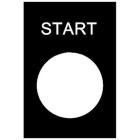 Schneider Electric - Etiqueta ingles "START"