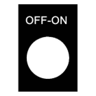 Schneider Electric - Etiqueta ingles "OFF-ON"