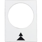 Schneider Electric - Etiqueta 30x40mm blanco derecha PV-GV