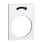 Schneider Electric - Etiqueta 30x40mm blanco rotación derecha PV
