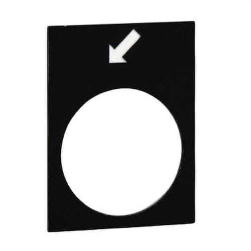 Schneider Electric - Etiqueta 30x40mm blanco iniciar alarma
