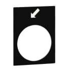 Schneider Electric - Etiqueta 30x40mm blanco iniciar alarma