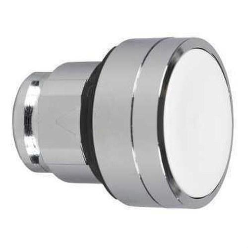 Schneider Electric - Cabeza rasante con embellecedor ancho blanca