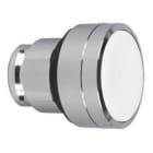 Schneider Electric - Cabeza rasante con embellecedor ancho blanca