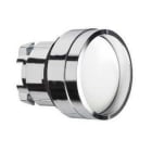 Schneider Electric - Cabeza pulsador diámetro 22 rasante con embellecedor blanco embellecedor metálico