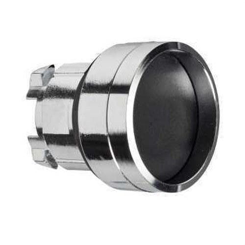 Schneider Electric - Cabeza pulsador diámetro 22 rasante con embellecedor negro embellecedor metálico