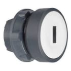 Schneider Electric - Cabeza pulsador diámetro 22 rasante blanco "I" negro embellecedor plástico