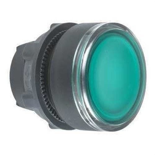 Schneider Electric - Cabeza pulsador luminoso LED rasante P-P verde