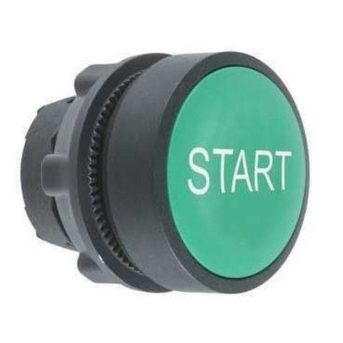 Schneider Electric - Cabeza pulsador rasante "START" verde
