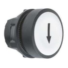 Schneider Electric - Cabeza pulsador diámetro 22 rasante blanco flecha negro embellecedor plástico