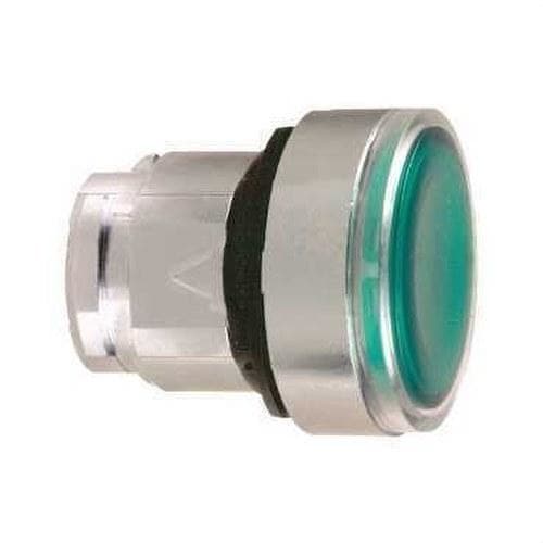 Schneider Electric - Cabeza pulsador luminoso LED rasante P-P verde
